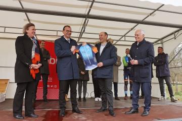 Inauguration de la piste de cyclo-cross de la Plaine des sports et de loisirs de la Guitardié