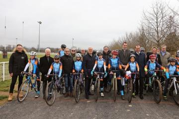 Inauguration de la piste de cyclo-cross de la Plaine des sports et de loisirs de la Guitardié