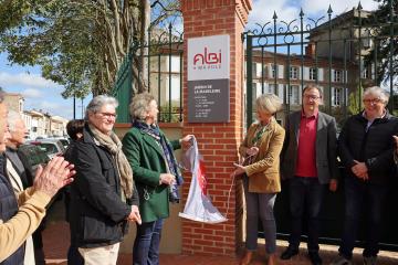 Inauguratin jardin de la Madeleine