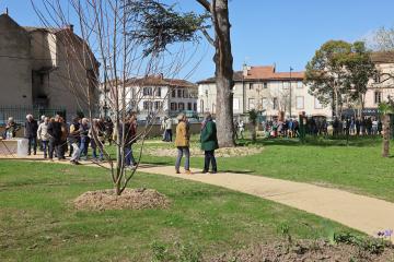 Inauguratin jardin de la Madeleine