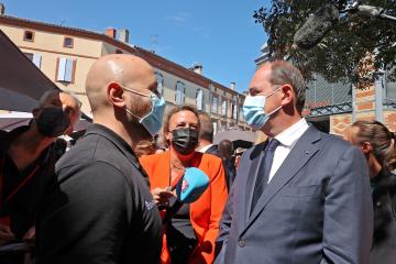  19 août 2021 : visite de Jean Castex à Albi