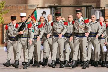 Cérémonie de remise des Képis blancs de la Légion étrangère