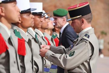 Cérémonie de remise des Képis blancs de la Légion étrangère