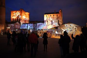 Noël à Albi 2022 - Mapping architectural au palais de la Berbie
