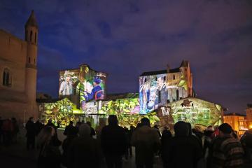 Noël à Albi 2022 - Mapping architectural au palais de la Berbie