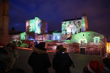 Noël à Albi 2022 - Mapping architectural au palais de la Berbie