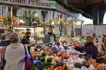 Marché couvert de Noël
