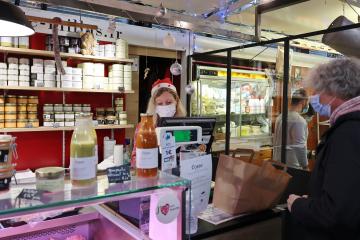 Marché couvert de Noël