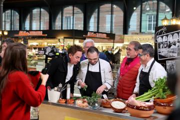 Concours cassoulet avec C8 au Marché couvert