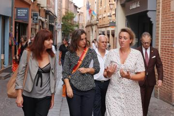 La maire de Gerone, Marta Maderenas, en visite à Albi