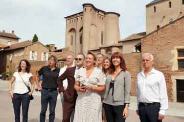 La maire de Gerone, Marta Maderenas, en visite à Albi
