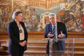 Remise de la médaille de la Ville d'Albi à Jean-Louis Biget