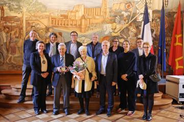 Remise de la médaille de la Ville d'Albi à Jean-Louis Biget