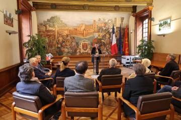 Remise de la médaille de la Ville d'Albi à Jean-Louis Biget