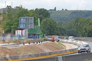 Travaux mur anti-bruit rocade