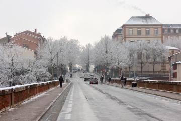 Albi sous son manteau de neige