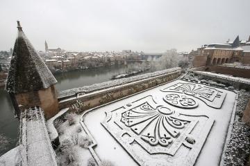 Albi sous son manteau de neige