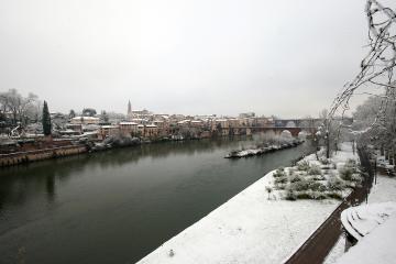 Albi sous son manteau de neige