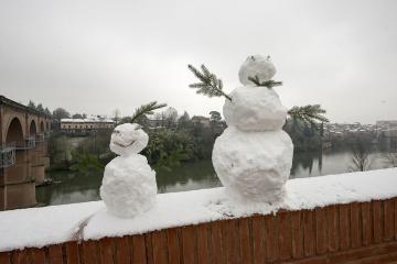 Albi sous son manteau de neige