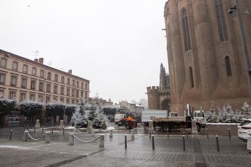 Albi sous son manteau de neige