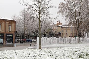 Albi sous son manteau de neige