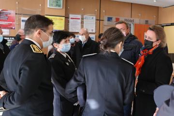 Madame Genet-Eyrolles, commissaire divisionnaire et nouvelle directrice départementale de la sécurité publique du Tarn….