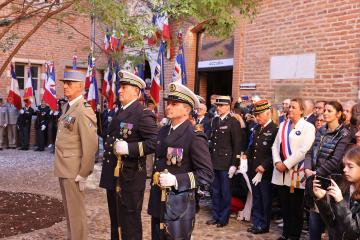 Cérémonie de remise de fanion à la Préparation militaire marine «La Perouse»