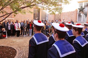 Cérémonie de remise de fanion à la Préparation militaire marine «La Perouse»