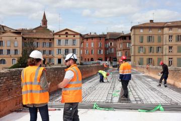 Travaux du Pont-Vieux avril 2023