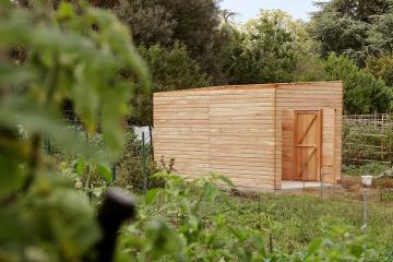Chalets à St Viateur, début de la pose