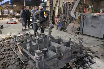 Statue Lapérouse - Démoulage du socle
