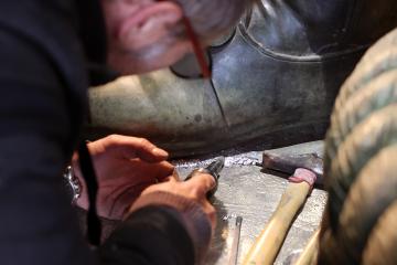 Statue Lapérouse - Remise sur socle