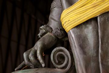 Statue Lapérouse - Remise sur socle