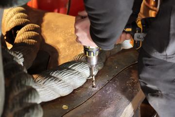 Statue Lapérouse - Remise sur socle