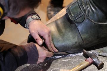 Statue Lapérouse - Remise sur socle