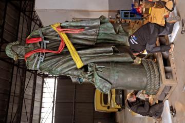 Statue Lapérouse - Remise sur socle