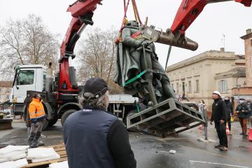 Statue Lapérouse, remontage