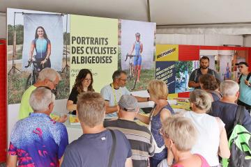 Tour de France Femmes avec Zwift  - Fan zone - Stand de la Ville d'Albi