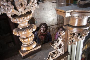 Démontage de l'orgue de Saint Salvi
