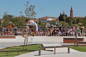 Le final d'Urban Festival à Pratgraussals avec le Skate club d'Albi