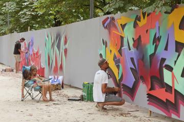 Urban Festival 2023 - Graffiti Jam sur les allées du Jardin national