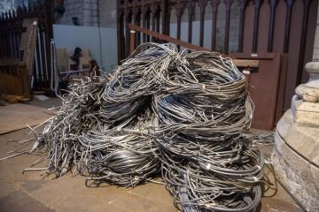 Démontage de l'orgue de Saint Salvi