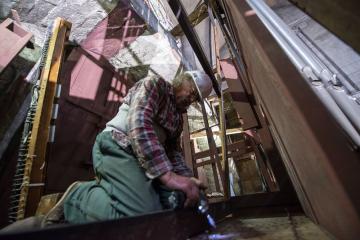 Démontage de l'orgue de Saint Salvi