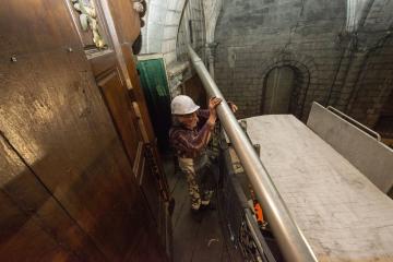Démontage de l'orgue de Saint Salvi