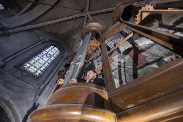 Démontage de l'orgue de Saint Salvi