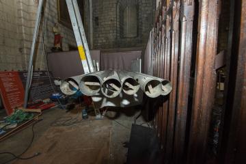 Démontage de l'orgue de Saint Salvi