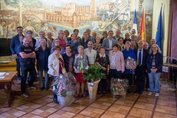Remise des prix du concours des maisons fleuries