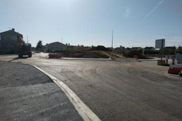 Travaux giratoire Gaston Bouteiller 