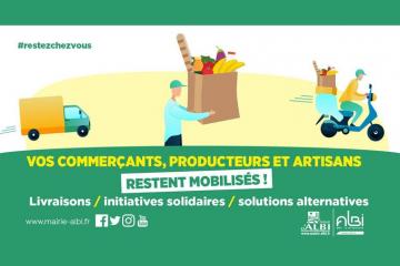 Covid-19 : les commerçants et artisans Albigeois se mobilisent