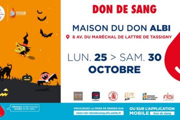 "Mon sang pour les autres"  Fêtez Halloween en donnant votre sang !